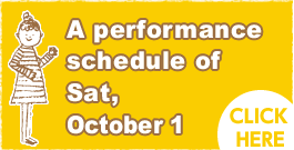 A performance schedule of Sat,October 1